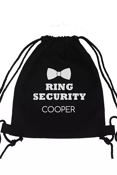 Personalized Ring Security Canvas Backpack Image 1