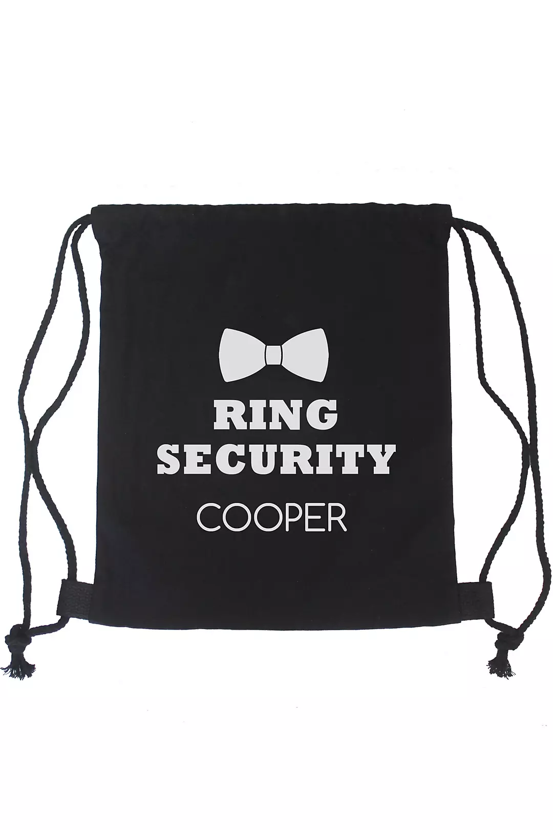 Personalized Ring Security Canvas Backpack Image 2