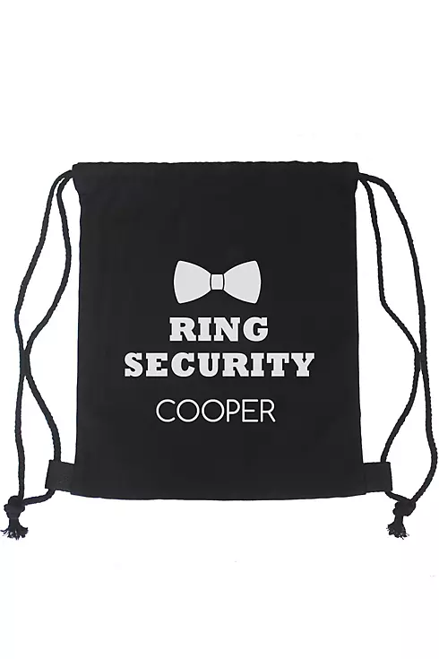 Personalized Ring Security Canvas Backpack Image 2