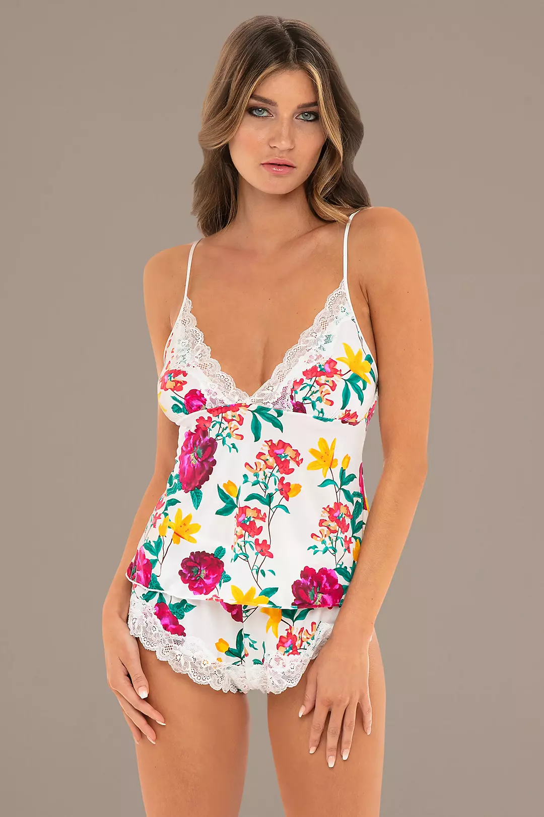 Floral Camisole and Tap Shorts Set Image