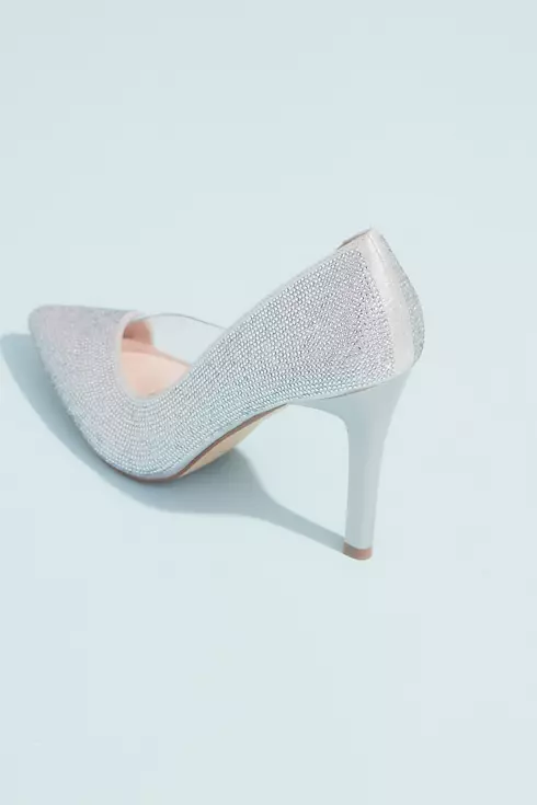 Tonal Crystal Pointed Toe Heels with Clear Detail Image 2
