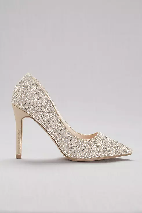 Pointed-Toe Pumps with Pearl and Crystal Detail Image 3