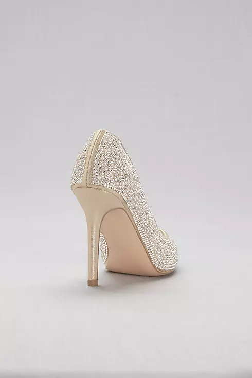 Pointed-Toe Pumps with Pearl and Crystal Detail Image 2