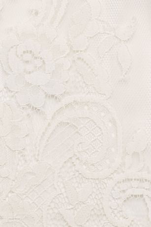 Sleeveless All Over Lace Dress with Scalloped Hem | David's Bridal