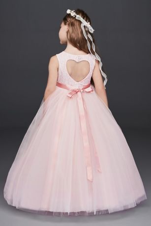 navy and blush flower girl dresses