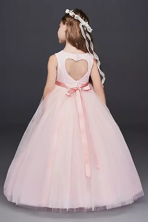 As-Is Ball Gown Flower Girl Dress with Cutout Image 1