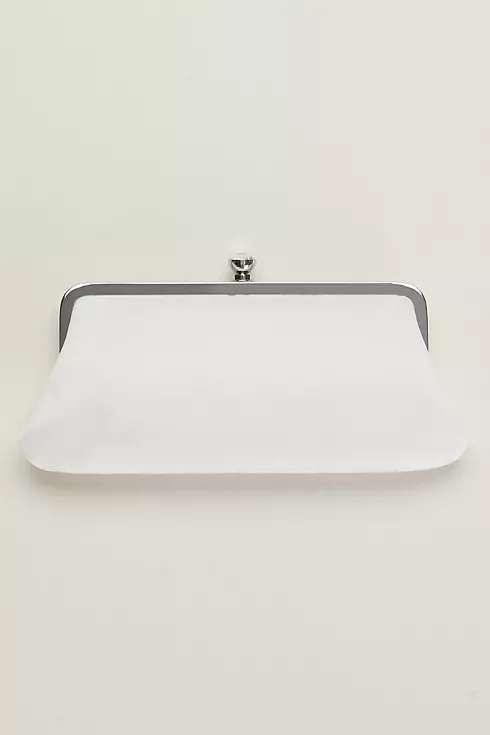 Vintage-Inspired Pleated Satin Clutch  Image 2