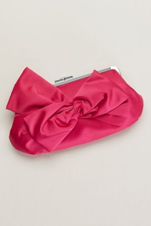 Satin Bow Clutch