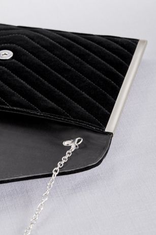 Quilted Velvet Envelope Clutch | David's Bridal