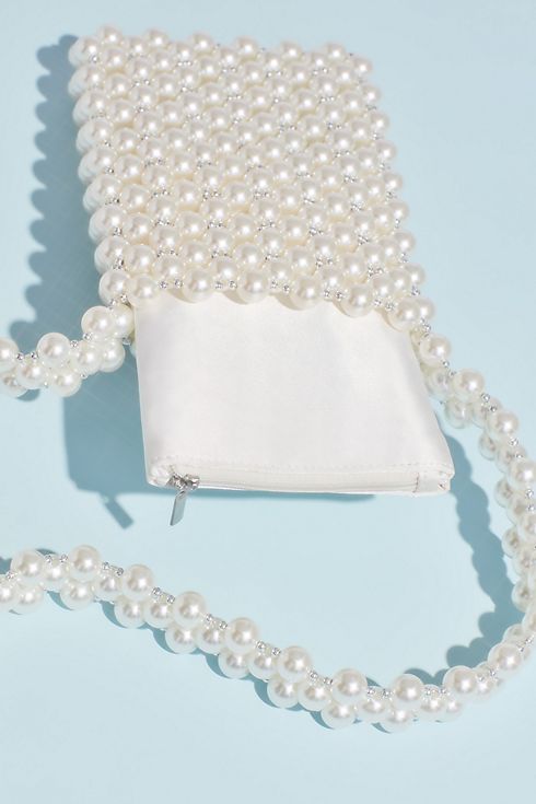 Pearl Bead Crossbody Bag with Removable Pouch Image 5