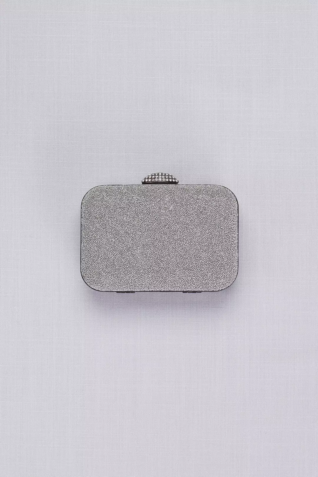 Glitter Minaudiere with Crystal Embellished Clasp Image