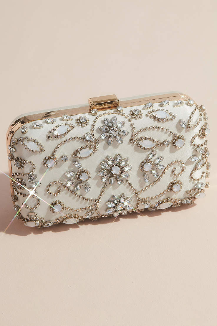 beaded purse|vintage evening minaudiere bridal bag|vintage purse|bridesmaid purse Nina Silver wedding clutch bridal clutch|bridal purse