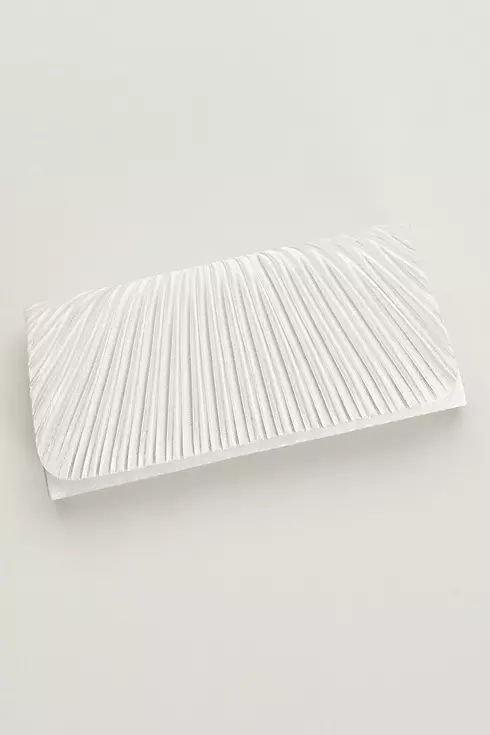 Satin Pleated Clutch Image 1