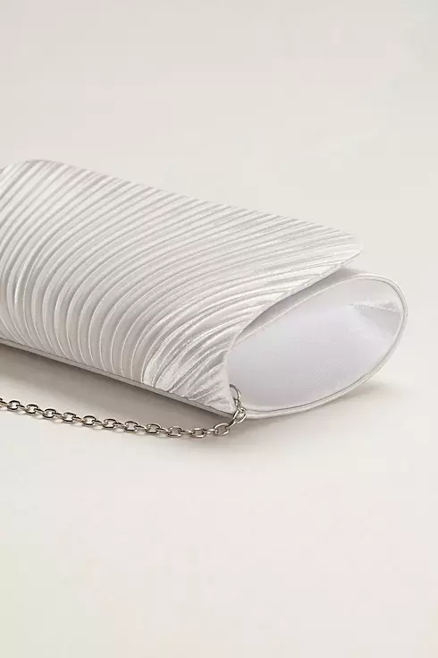 Satin Pleated Clutch Image 3