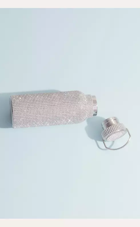 Crystal-Encrusted Stainless Steel Water Bottle Image 2