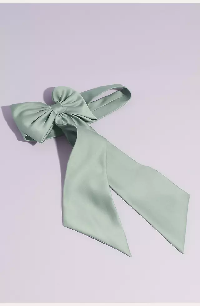 Dusty Sage Green Silk Satin Ribbon 