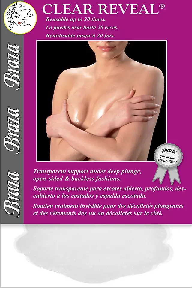 Braza Clear Reveal Adhesive Reusable Bra Image