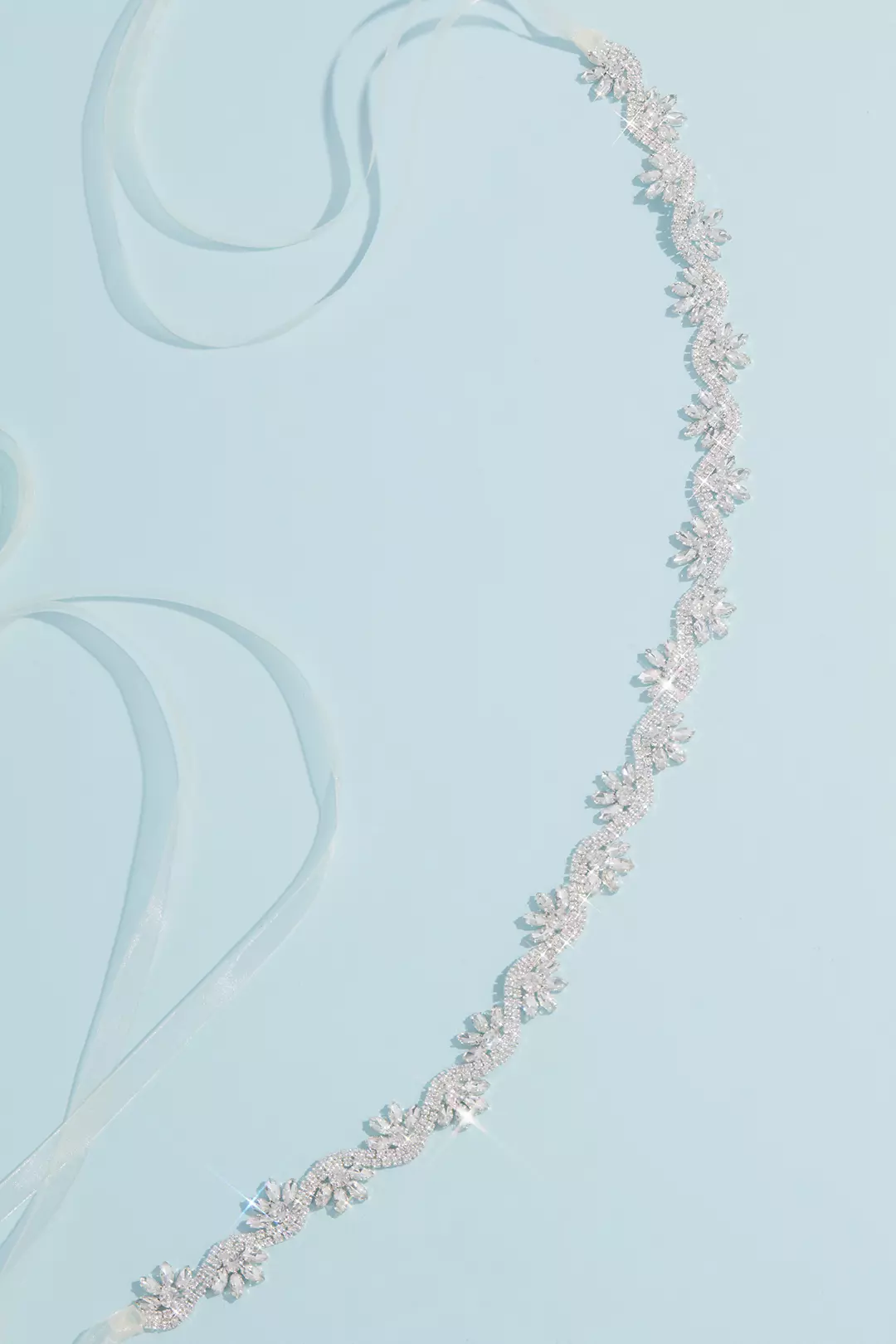 Scalloped Crystal Sash with Marquise Bursts Image