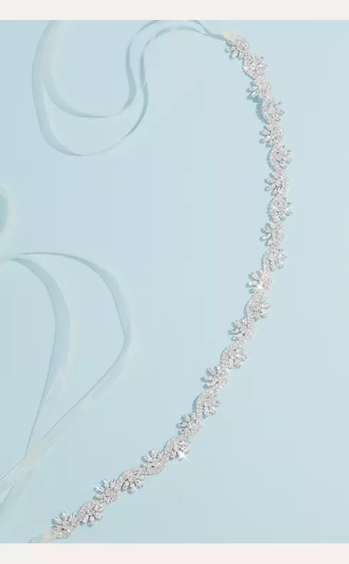 Scalloped Crystal Sash with Marquise Bursts Image 1