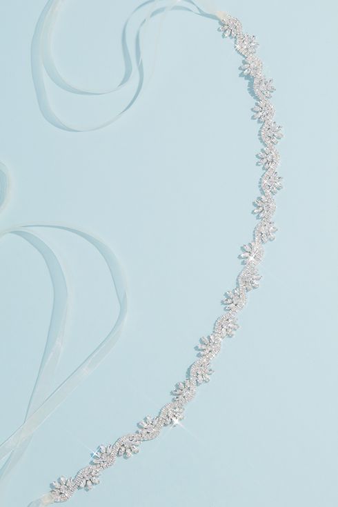 Scalloped Crystal Sash with Marquise Bursts Image 1