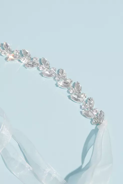 Marquise Cut Crystal and Pearl Leaflet Sash Image 3