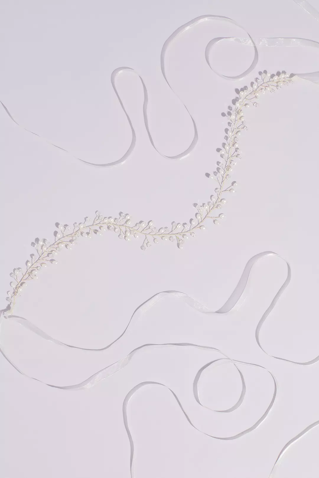 Oval Pearl and Beaded Branches Wire Sash Image