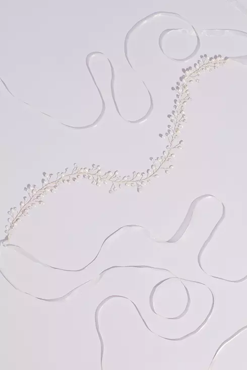 Oval Pearl and Beaded Branches Wire Sash Image 1
