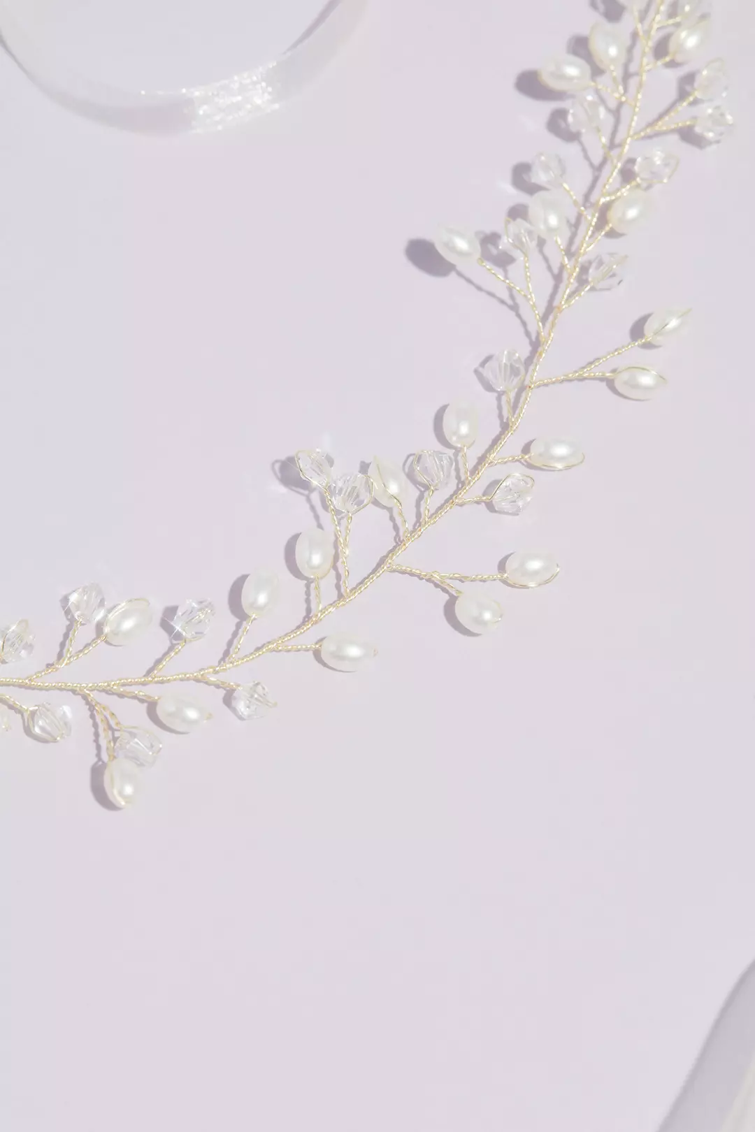 Oval Pearl and Beaded Branches Wire Sash Image 2