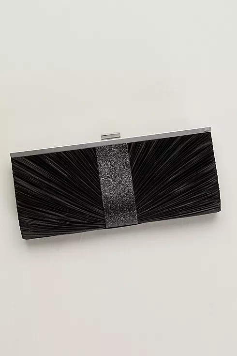 Pleated Clutch with Shimmer Image 1