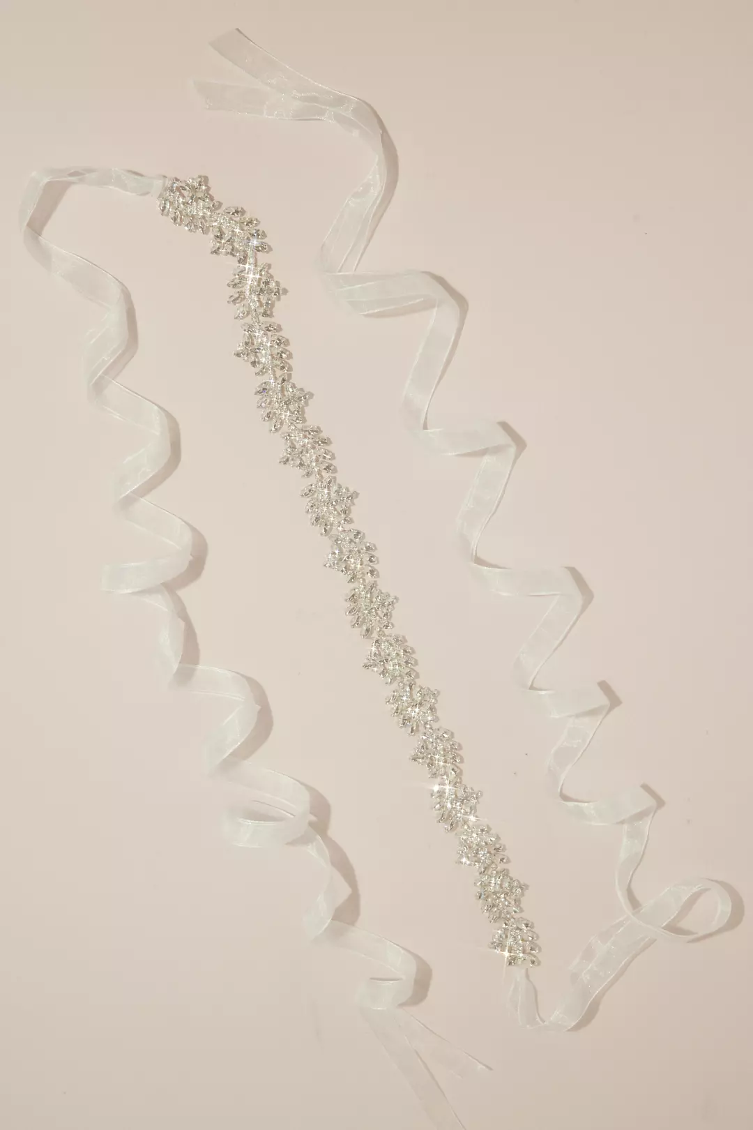 Navette Crystal Cluster Embellished Sash Image 2