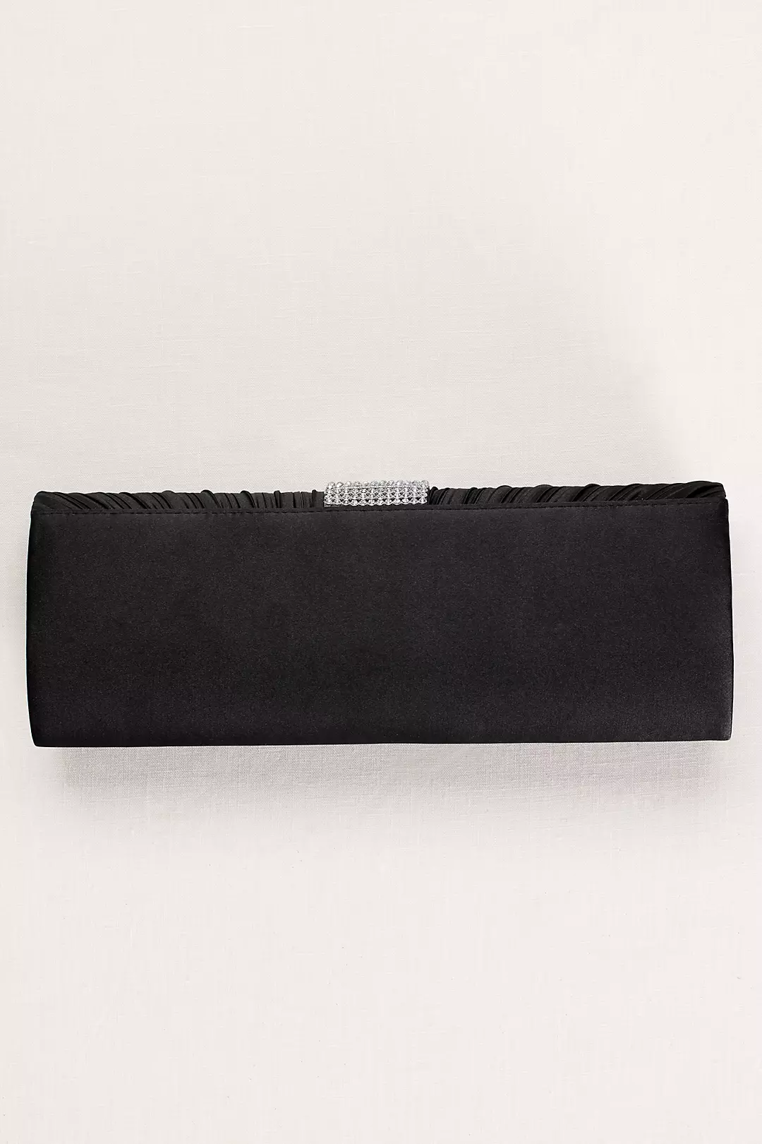 Pleated Clutch with Crystal Center  Image 2