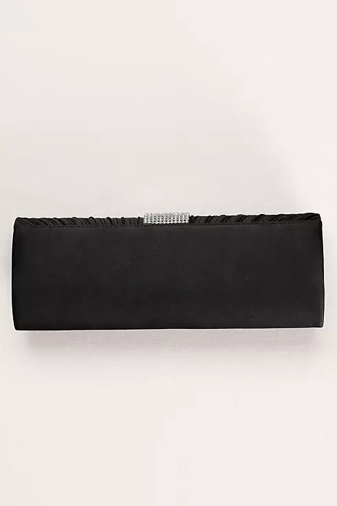 Pleated Clutch with Crystal Center  Image 2