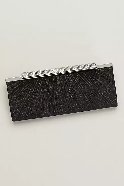 Pleated Sparkling Clutch Image 1
