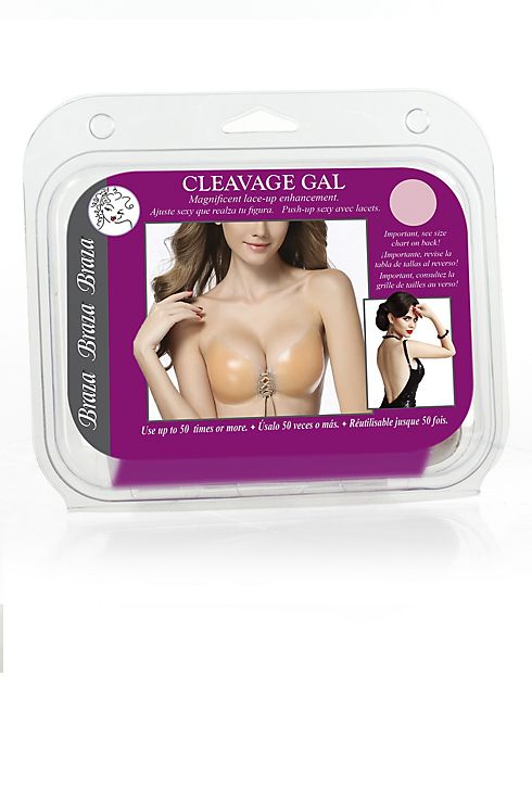 Braza Cleavage Gal Silicone Lace-Up Bra Image 1
