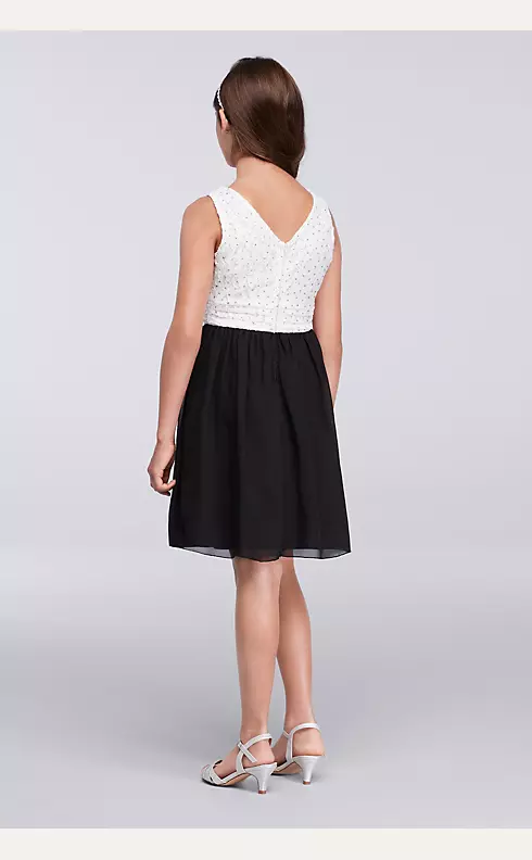 Short Lace Chiffon Dress Image 2