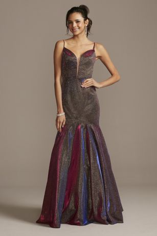 Iridescent prom 2025 dress david's bridal