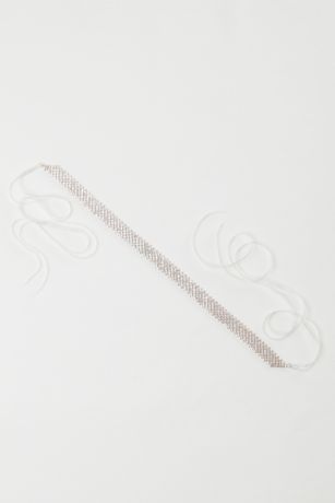 Diagonal Rhinestone Sash | David's Bridal