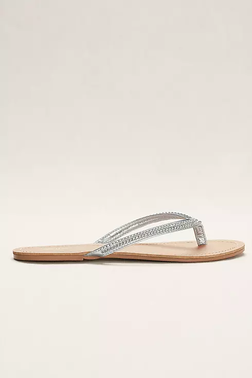 Crystal Embellished Thong Sandal Image 3