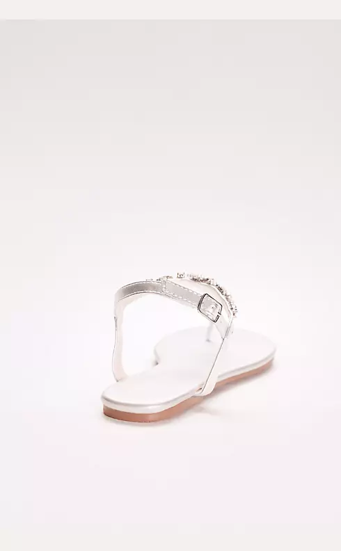 Pearl and Crystal T-Strap Sandals  Image 2