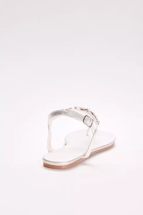 Pearl and Crystal T-Strap Sandals  Image 2