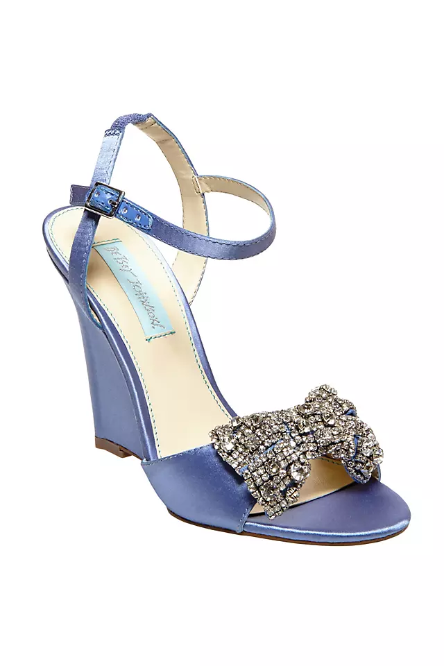 Blue by Betsey Johnson Wedge Sandal with Bow Image