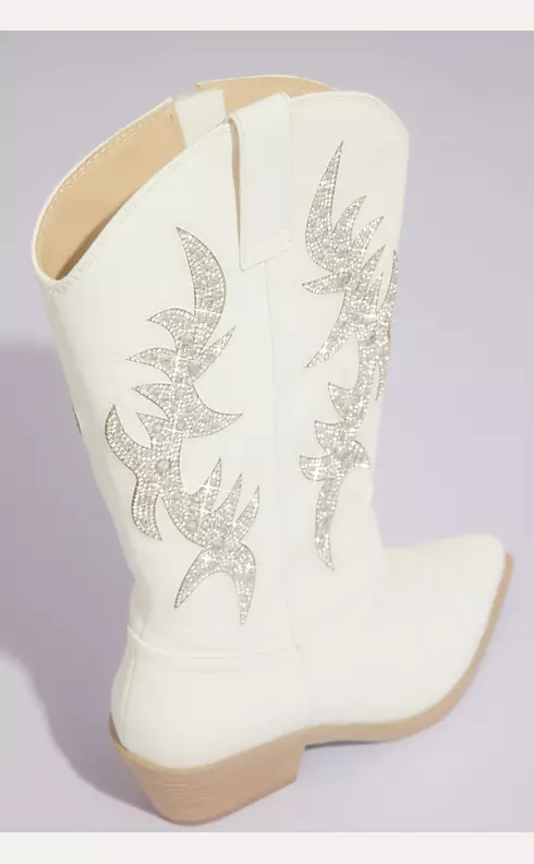 Crystal Embellished Western Boots Image 2