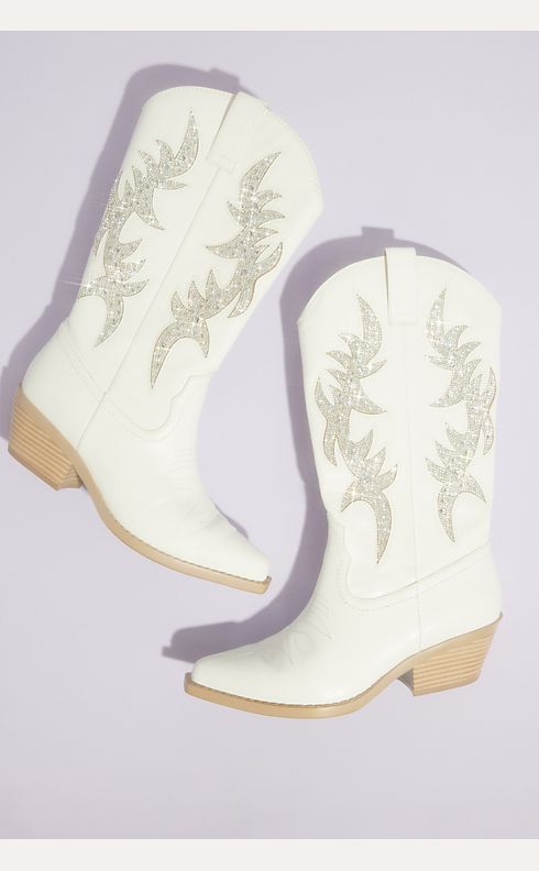 Forhøre fire Tangle Crystal Embellished Western Boots | David's Bridal