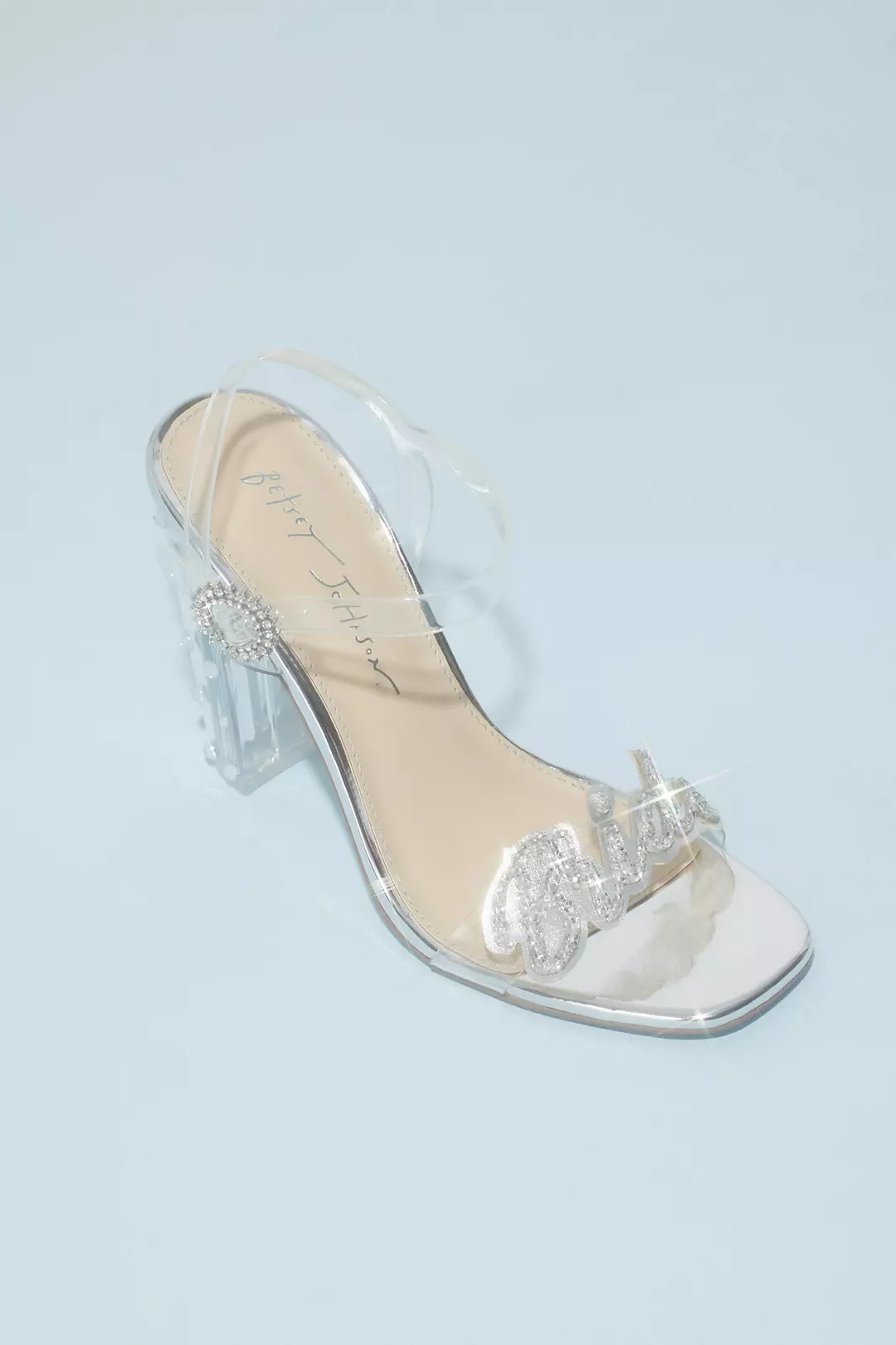 Wedding Lace Heels With Amaryllis Crystal Strap, Bridal Shoes