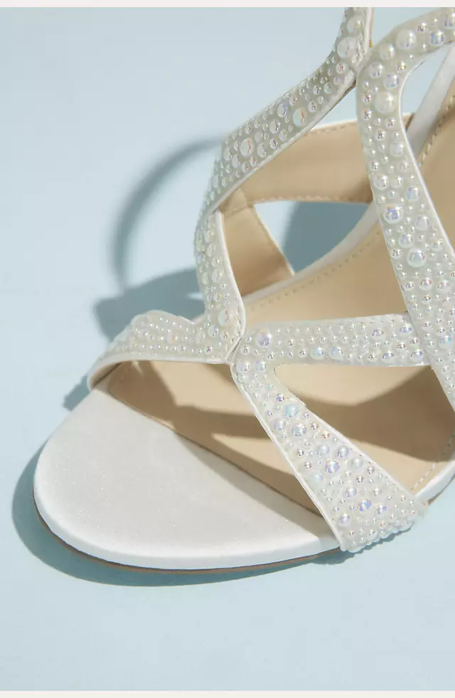 Embellished Strappy Stiletto Sandals | David's Bridal