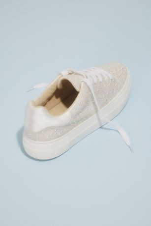 sparkly platform sneakers