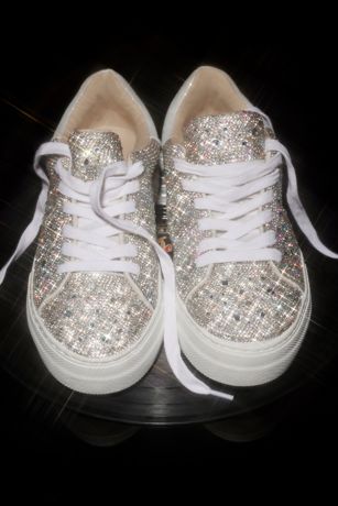 sparkle platform sneakers