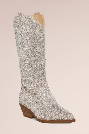 Rhinestone Cowboy Boots | David's Bridal