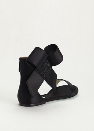 flats with ankle bow