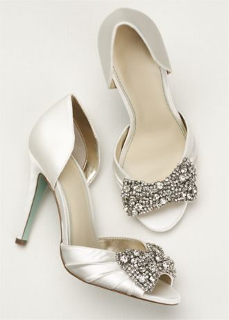 Betsey johnson blue online wedding shoes